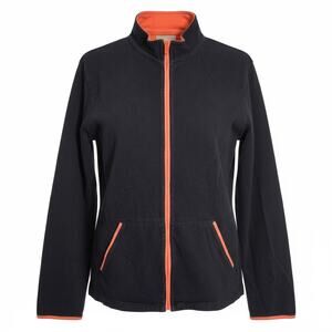 Nordstrom Lightweight Zip Front Activewear Jacket Navy Women's Large